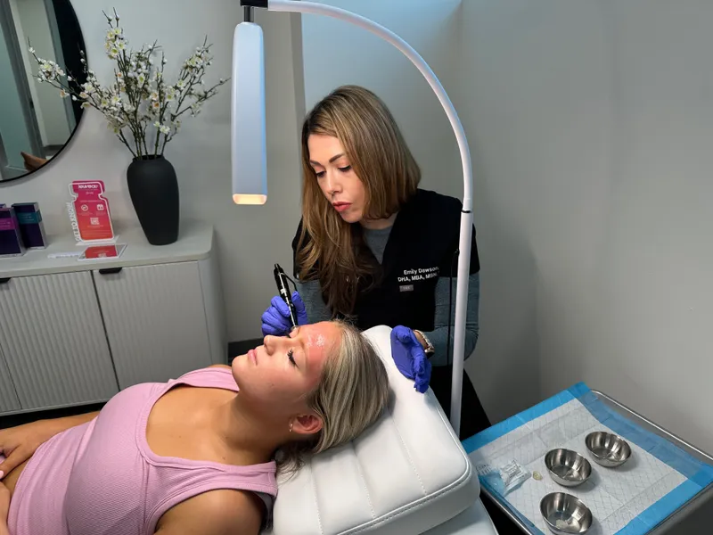 Medical-grade microneedling treatment performed by a registered nurse at Avinity Health in Scottsdale