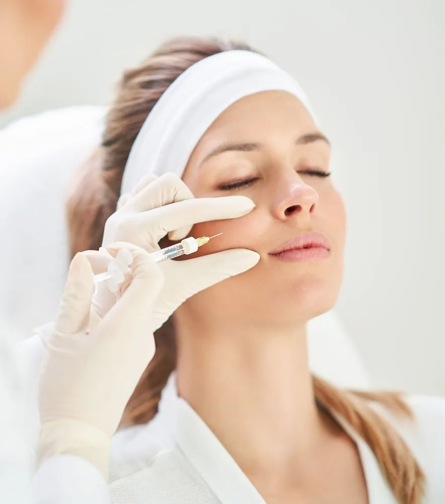 Provider administering a cosmetic injectable treatment at Avinity Health