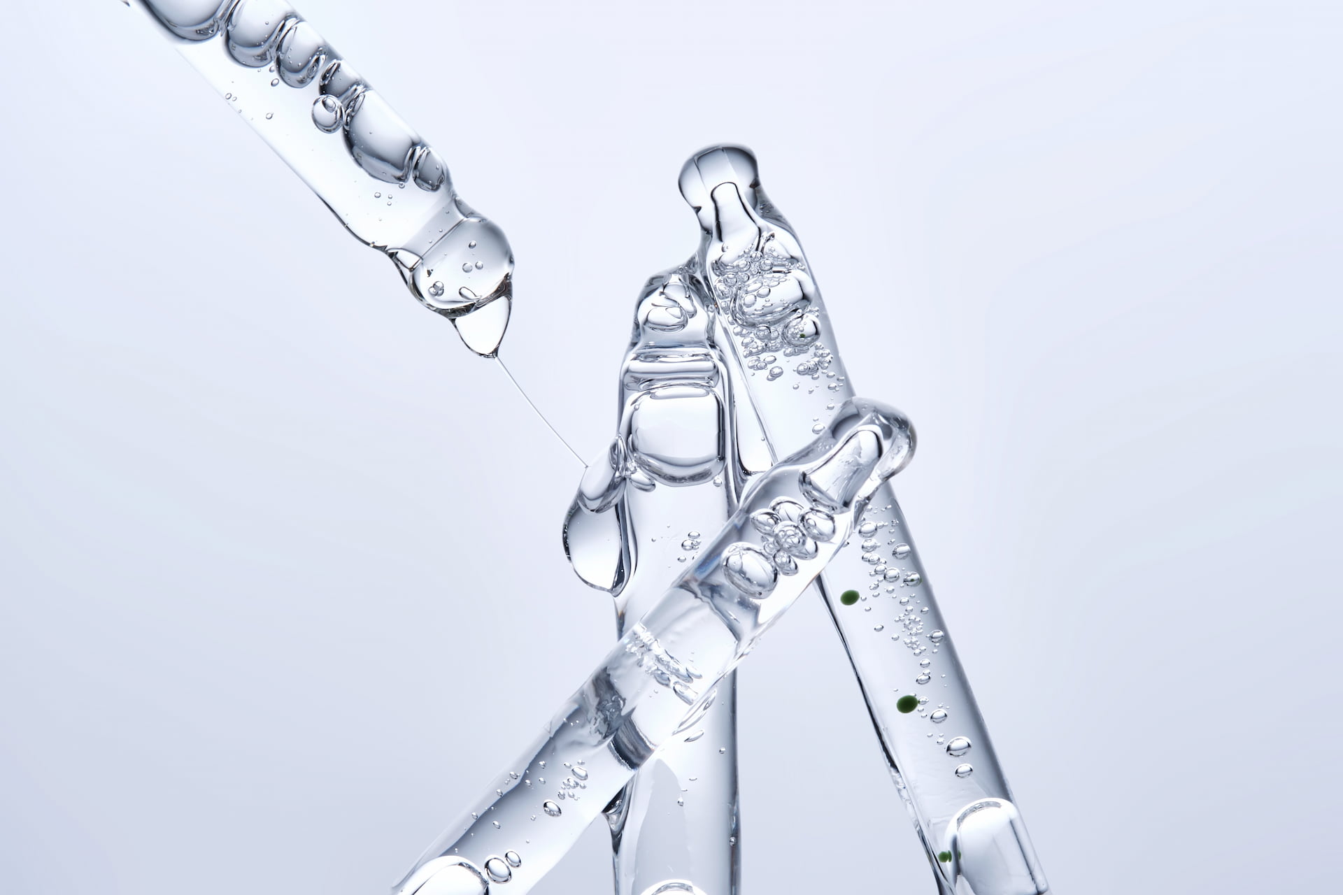 Glass syringes with liquid droplets at Avinity Health Botox clinic